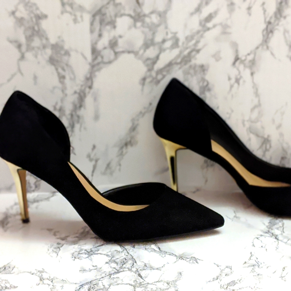 Aldo Black Suade Heels